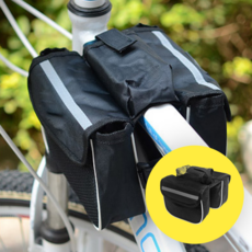 모디오 자전거 가방 프레임 용품 백팩 짐받이, 블랙, 1개