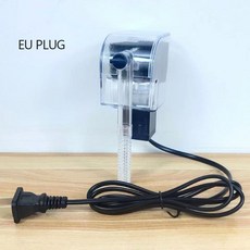 수족관 필수 펌프 필터 어항 액세서리 콤보 걸이식 수생 환경용 외부 정수기 산소, EU Plug, 1개