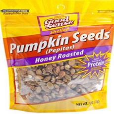 Good Sense Shelled Pumpkin Seeds (Pepitas) Honey Good Sense 껍질을 벗긴 호박씨(Pepitas) 허니 로스티드 허니 로스티드 6, 1개