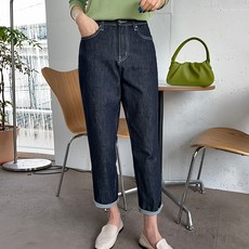 Chic Fox 女款不褪色牛仔哈倫長褲