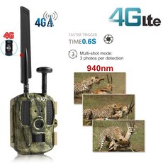 영어 매뉴얼 영어 책 4G FDD-LTE Scout Guard Camera Trap Hunting Camera GPS APP 컬러편지 950nm 야시 야생 카메라 1080P Tra, 다른 나라 4G