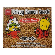 베이비스타 라면스낵 1박스 (100g x 15개입) 일본 라면과자, 1개, 1.5kg
