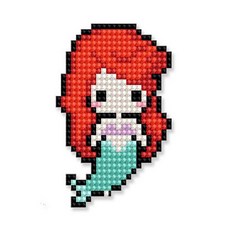 [바보사랑]DIY 스티커 보석십자수 디즈니 프린세스 에리얼 10X10, 단품