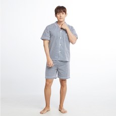예스 굿나잇 네이비 스트라이프 남파자마