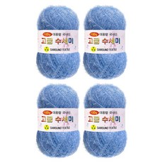 울클럽 뜨개실 대용량 고급수세미 100g 4볼 (총 400g), 110 소라, 4개