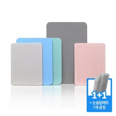 사라사라 1+1 프리미엄 규조토 발매트, 그레이(M)+블루(M)
