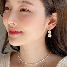 진주은침귀걸이