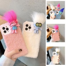 [바보사랑] 아이폰se2 11 pro max xr xs 8 7 특이한 트롤 인형 캐릭터 입, 적용모델/색상:아이폰SE2/블루SP2000, 상세 설명 참조
