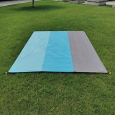 캠핑매트 피크닉매트 에어매트 매트 에어패드200X210Cm 방수 포켓 비치 야외 피크닉, 회색, 145x150cm, 협력사