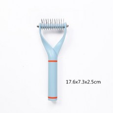 Unknot 빗 장발 고양이와 개 특수 빗 애완 동물 빗 브러시 고양이 떠 다니는 머리 유물 개 머리 제거 클리너를 제거하려면, 하늘색-작은, 하나, 1개
