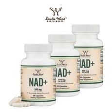 더블우드 NAD 500mg 60캡슐 3세트, 3개, 60정 - nadc538