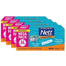 Nett 독일배송 생리컵 월경컵 Nett ProComfort 디지털 탐폰 슈퍼 박스 4 x 32-39013, 단일옵션, 01.01. 감독자