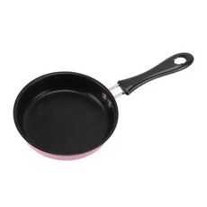 미니 프라이팬 붙지 않는 유도 계란 긴 손잡이 아침 식사 팬, 1.Pink