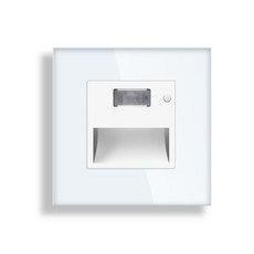 TAWOIA LED 계단 조명 PIR 센서 벽 오목한 풋 라이트 복도 램프 모션 AC 110V-240V, 1개