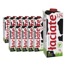 와치아테 폴란드 수입멸균우유 1Lx12팩 유지방 3.2%, 12개, 1l