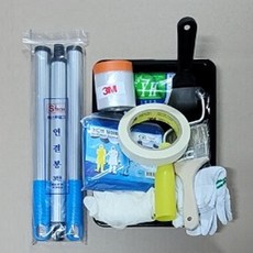 페인트 세트용품 9종 10품목 페인트자재 세트상품, 9. 유성로라 4인치 세트, 1개