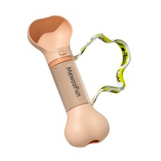 두리펫 2in1 산책용 강아지 물병 앤 배변봉투 디스펜서, 1개, 핑크