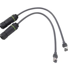 SPX 수-RJ45 어댑터 암 커넥터 Starlink Gen 3 V3 직사각형 위성 케이블 익스텐션 어댑터 1 쌍, 01 그레이