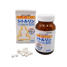 웰니스 L 시트룰린 근성장 보조제 운동보조제 800mg 기타 아미노산, 240정, 1개