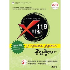 X파일 119 공인중개사 2차(2015):중개사법령 및 중개실무 부동산공시법 부동산세법 부동산공법, 고시파일