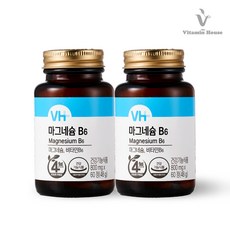 비타민하우스 마그네슘 B6, 2병, 60정