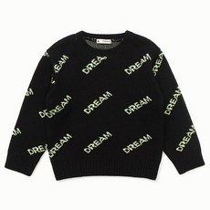래핑차일드 래핑차일드 레터링스웨터 80D1930030BK