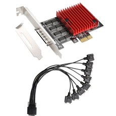 8 포트 PCIE RS232 직렬 포트 PCIE 라이저 카드 직렬 컨트롤러 카드 PCIExpress 확장 카드 변환기