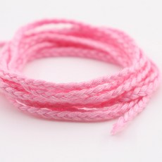 폴리 포리 댕기 끈 3mm, 6346. 핑크