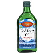 Carlson Cod Liver Oil 칼슨 코드 리버오일 대구 간유 500ml, 1개