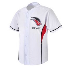 [초특가할인] KT WIZ 레플리카 홈 야구 유니폼 케이티 위즈 (흰색)
