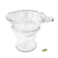 실용적인 투명 유리 Gongfu 차 누출 스트레이너 워터 필터 서, 4PCS, 4개
