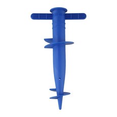 비치 파티오용 우산 받침 모래 바닥 고정 도구 앵커 스탠드 뾰족, 3.blue, 1개