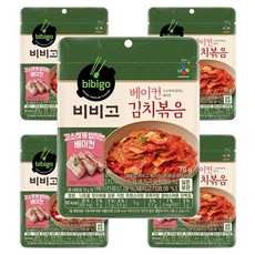 CJ 비비고 베이컨 김치볶음, 65개, 70g