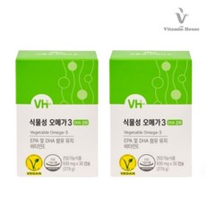 네이처랜드 조류 식물성 오메가3 미세조류 임산부오메가3 캡슐 DHA EPA 비타민D 비린내없는 혈행개선 식약처인증 수유부 어린이 키즈 청소년, 2개, 60정