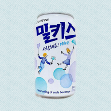 밀키스 탄산음료, 340ml, 15개