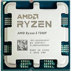 CPU 프로세서 AMD 라이젠 57500F R57500F 3.7GHz 6코어 12스레드 5N L3 32M 100 000000597 냉각기 없음 소켓 AM5 - 라이젠57500f