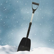 인밸 휴대용 접이식 겨울 폭설 제설 눈 삽, 1개