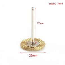 실습 공구 부품 핑 황동 와이어 휠 브러쉬 세트 50 개 액세서리 로타리 도구 연마 청소 Dremel 로터리 그라인더, [05] 50Pcs