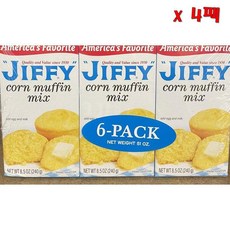 Jiffy Corn Muffin Mix 지피 콘 머핀 믹스 240g 6개입 4팩