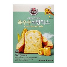 CJ제일제당 백설 옥수수식빵믹스 760g x5개, 5개