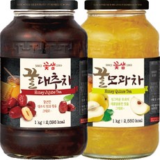 꽃샘 꿀 대추차 1kg + 꿀모과차 1kg tip*135Uu