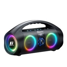사이보리스 F29 120W 고용량 RGB 눈부심 방지 야외 블루투스 사운드 5.3 IPX7 방수 스피커 서브우퍼 야외 파티 스퀘어 댄스, 3)Without microphone