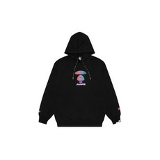 AAPE BY A BATHING APE PULL O버젼 후드 블랙