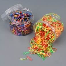 [1+1] 컬러고무줄 아기고무줄 고무끈 헤어밴드 대용량 머리끈 포장고무줄 밴드 칼라고무줄 미니 고무줄, 2개, 소 블랙