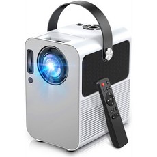 휴대용 프로젝터 Retrolife 비디오 프로젝터 5500 Lux 1080P 지원 Fire TV Stick PS4 HDMI USB AV Bluetooth 입력 및 오, 단일옵션