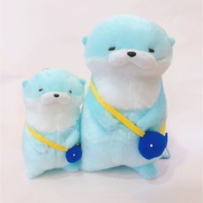 어뮤즈 물고기 가방 수달인형 11cm 키링 kc인증 제품
