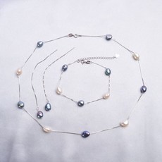 천연진주세트18k