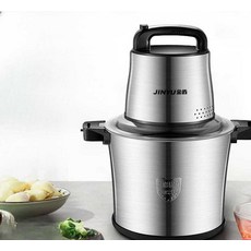 고기 분쇄기 다지기 대용량 전동 야채 다짐기 믹서기, 6L 1000W 1칼날 세트