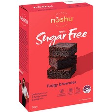 Noshu 노슈 99 무설탕 퍼지 브라우니 믹스 300g 2팩, 2개