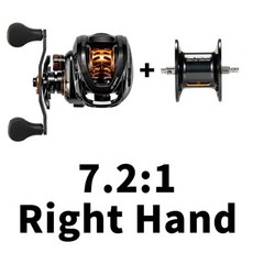 RF100 160g 베이트 캐스팅 낚시 릴 바닷물 7 + 1BB 9KG 최대 드래그 7.2:1 리모콘 BFS 베이트캐스터 릴 배스 캐스팅용, 8, Other + China, 7.2 Right with Spool